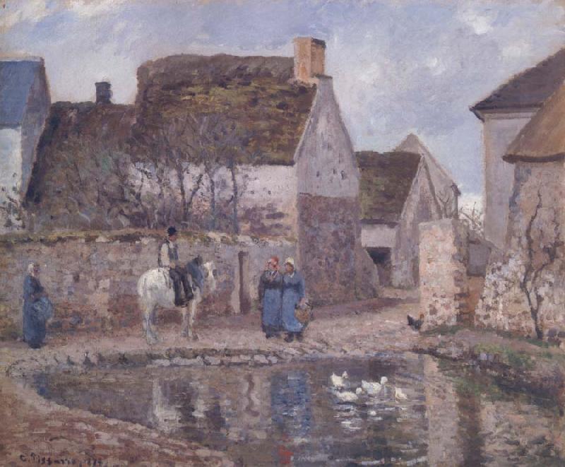 Camille Pissarro The pond at Ennery Germany oil painting art